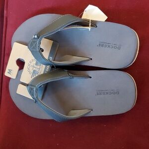 Mens DOCKERS Cushioned Flup Flops Thong Sandals Size Med 8/9 XL 12/13 XXL 14 NWT